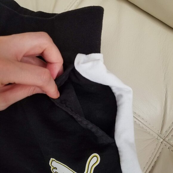 Puma Navy Pull On Elastic Waist Shorts Size Small - Picture 4 of 7